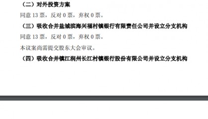 欲“吞下”7家村镇银行，常熟银行业绩增长放缓待解