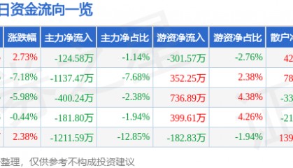 股票行情快报：神思电子（300479）3月24日主力资金净卖出124.58万元
