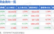 股票行情快报：华懋科技（603306）10月14日主力资金净买入1453.02万元