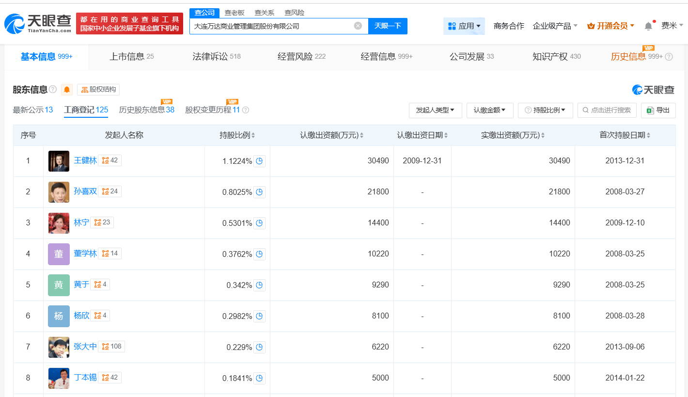 万达商管所持两座万达广场股权被冻结