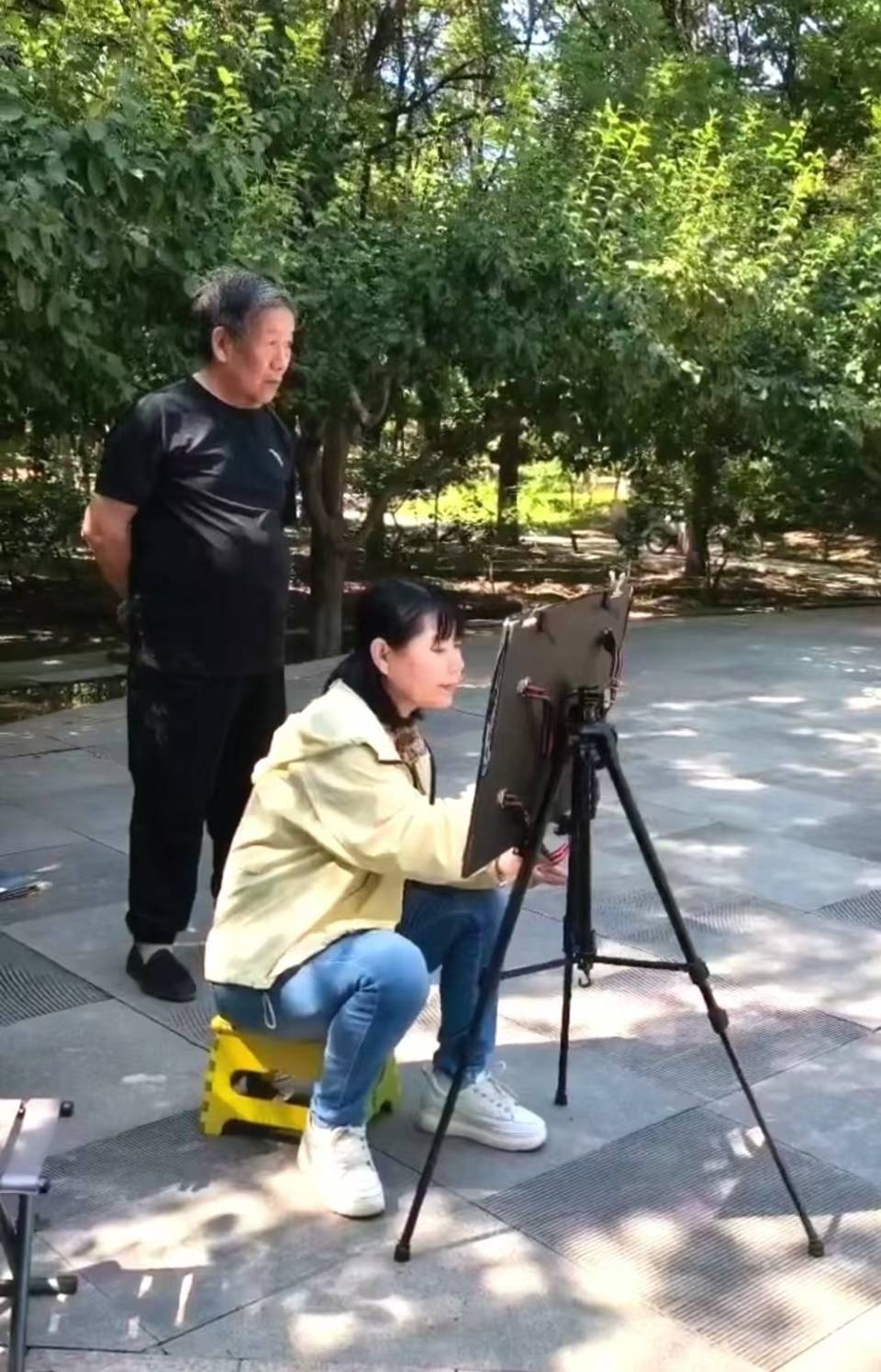 广场上的艺术时光