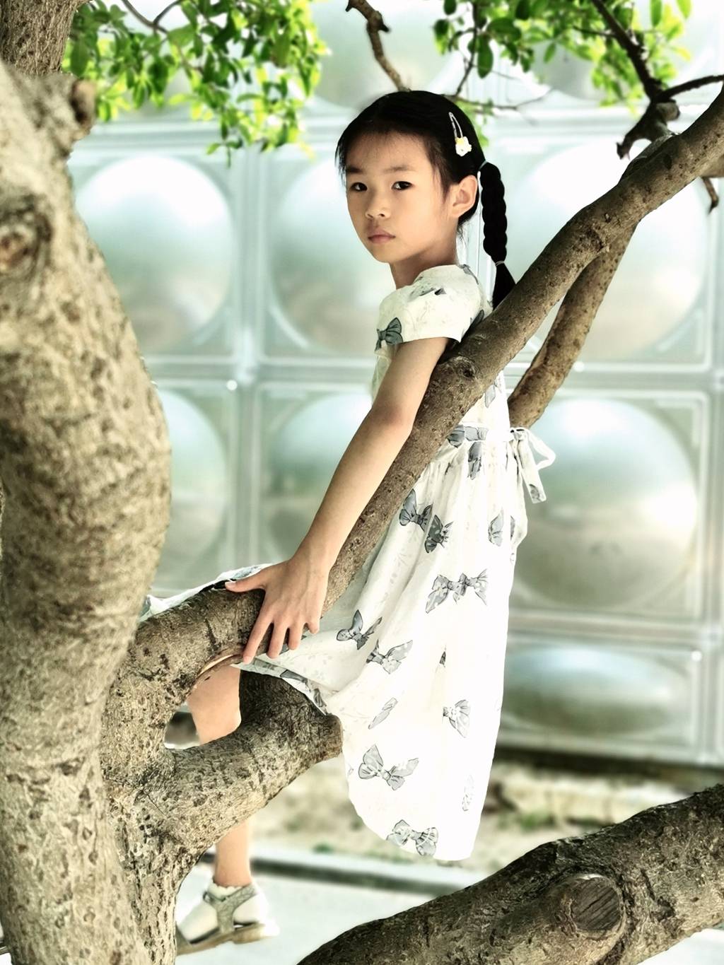 小区广场上的童趣