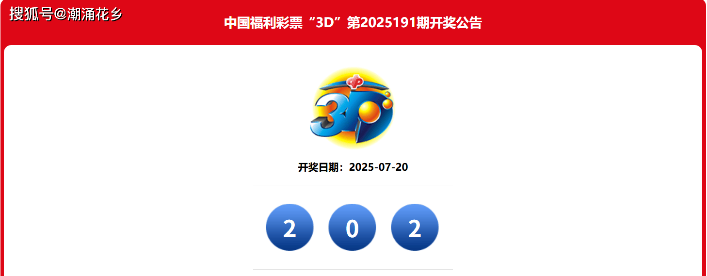 3D第2025192期分析 上一期开三小数 三偶数 组三