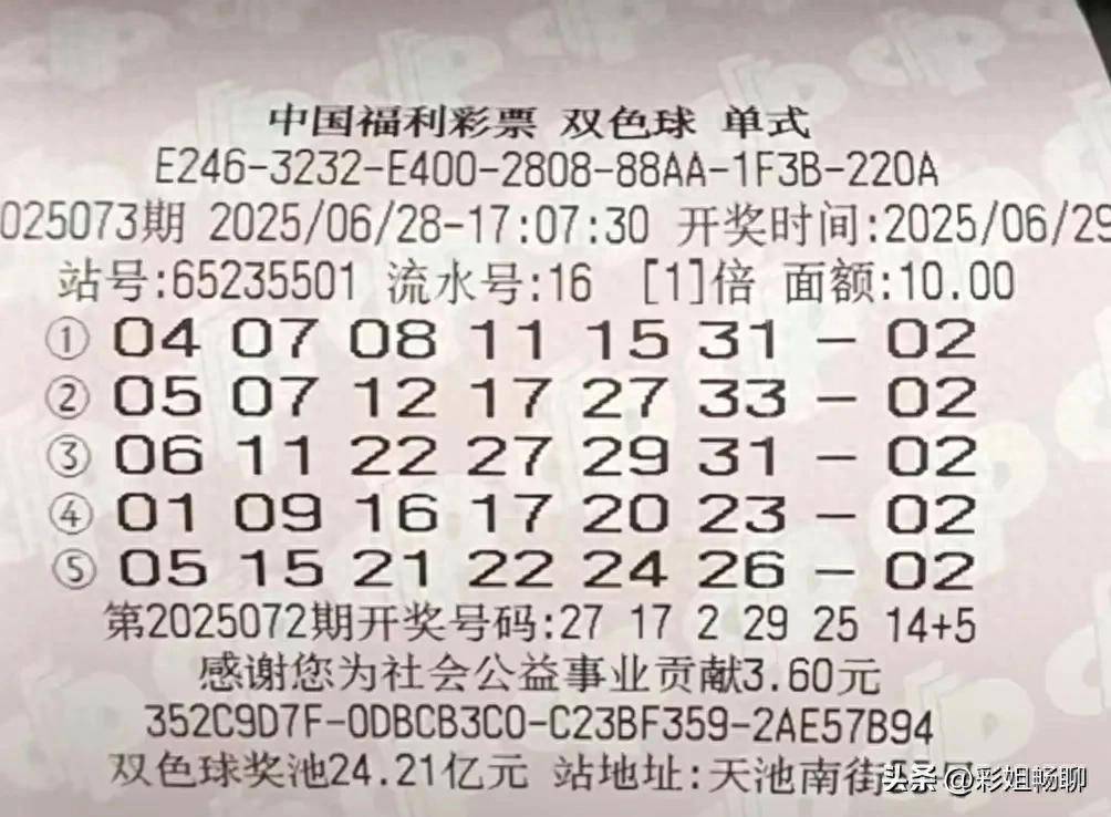 2、4、6、8偶数蓝码扎堆现身,双色球073期开奖:多张倍投票亮相